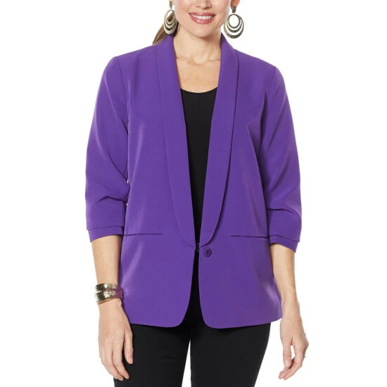 Brand new 🔔 IMAN Global Chic Everyday Blazer Sapphire Blue 😀 - Image 6