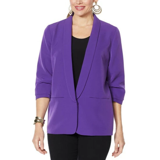 Brand new 🔔 IMAN Global Chic Everyday Blazer Sapphire Blue 😀 - Image 8