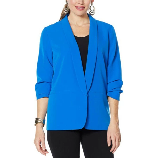 Brand new 🔔 IMAN Global Chic Everyday Blazer Sapphire Blue 😀 - Image 9