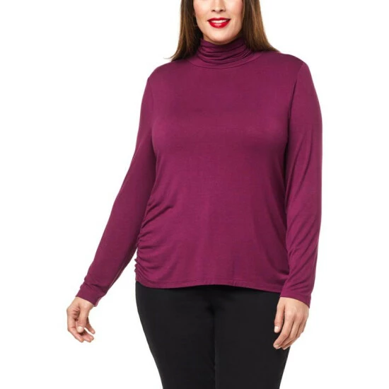 Deals 🔥 IMAN Global Chic Turtleneck With Shirred Sideseams Black ✨ - Image 12