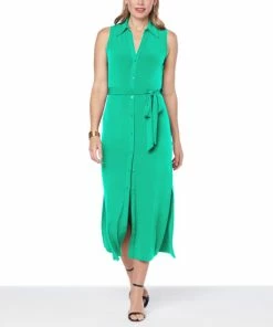 Hot Sale 👏 IMAN Global Chic Maxi 👚 Shirt 👗 Dress Black 💯