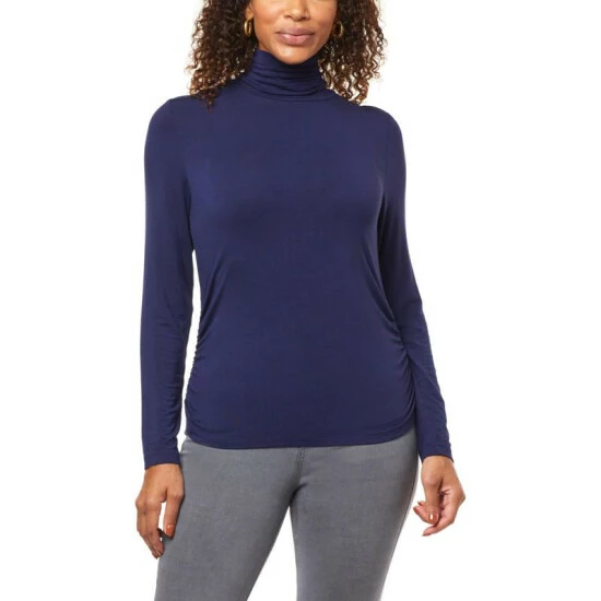 Deals 🔥 IMAN Global Chic Turtleneck With Shirred Sideseams Black ✨ - Image 13