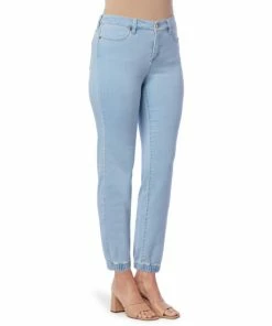 Cheapest 😉 IMAN Global Chic Denim Jogger Pant Medium Wash ❤️