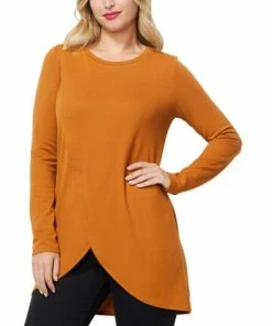 Deals 😀 IMAN Global Chic Long-Sleeve Crossover Hacci Tunic Black 🔔
