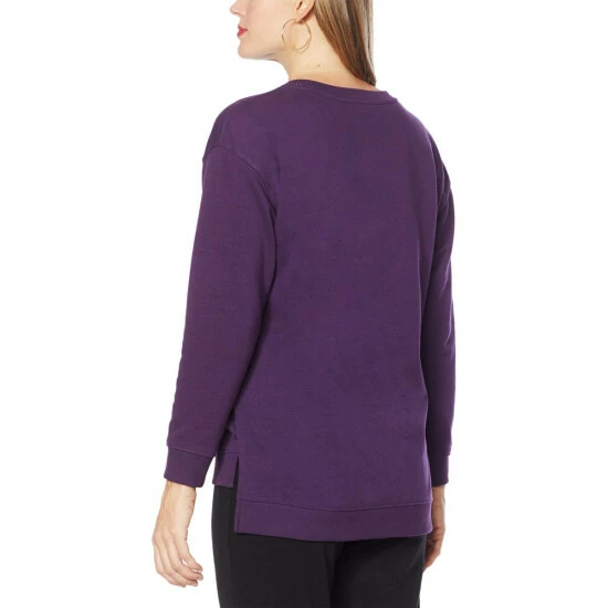 Best Pirce ✔️ IMAN Global Chic Graphic Sweatshirt Eggplant 🔥 - Image 2