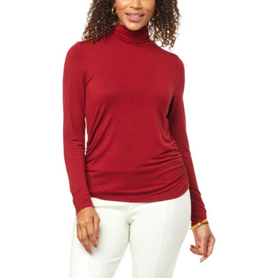 Deals 🔥 IMAN Global Chic Turtleneck With Shirred Sideseams Black ✨ - Image 14