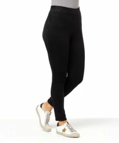 Best Pirce 💯 IMAN Global Chic Faux Suede Pull-on Pant Soft Mocha ⭐