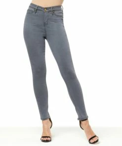 Promo 🎁 "As Is" IMAN Platinum Premium Stretch Denim Skinny Jean Washed Gray 🧨