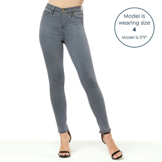 Promo ๐ "As Is" IMAN Platinum Premium Stretch Denim Skinny Jean Washed Gray ๐งจ - Image 2