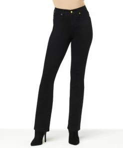 Best deal 🔥 IMAN Platinum Premium Stretch Denim Boot-Cut Jean Black 🔥