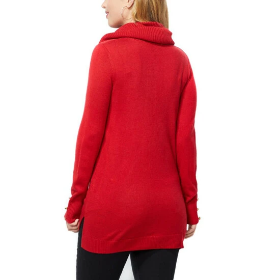 Best Sale π "As Is" IMAN Comfy Chic Sweater And Circle Scarf Black 𧨠- Image 3