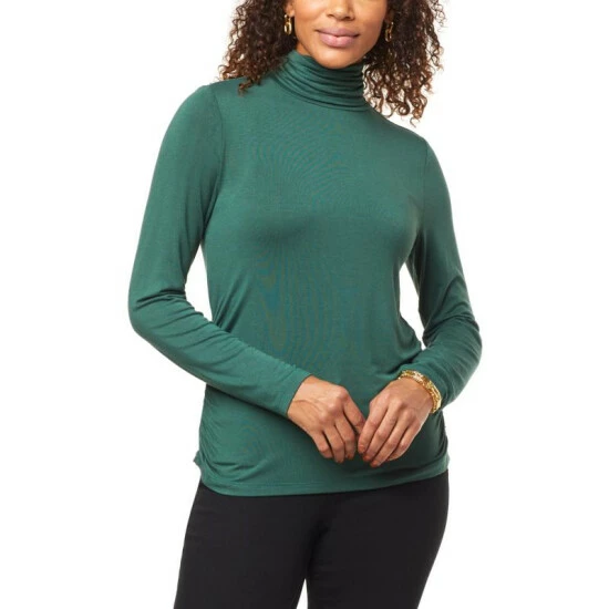 Deals 🔥 IMAN Global Chic Turtleneck With Shirred Sideseams Black ✨ - Image 15