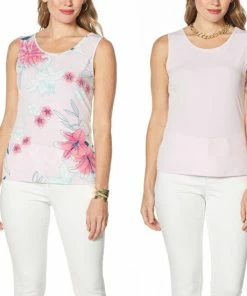 Discount ✔️ IMAN Global Chic 2-Pack Tanks 👏