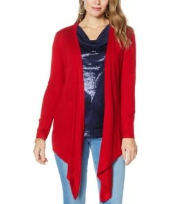 Outlet 🌟 IMAN Global Chic Touch Of Cashmere Convertible Cardigan 🥰