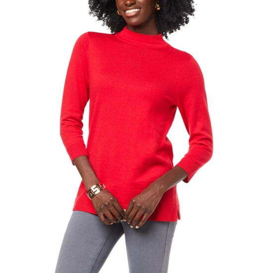 Best reviews of ⌛ "As Is" IMAN Global Chic Mock-Neck Pullover Sweater ❤️