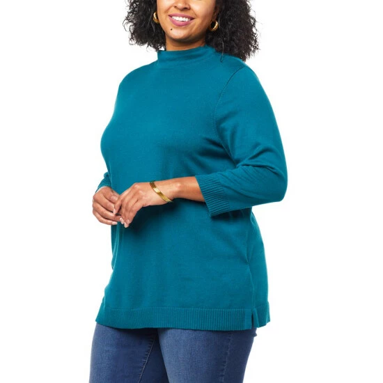 Best reviews of ⌛ "As Is" IMAN Global Chic Mock-Neck Pullover Sweater ❤️ - Image 2