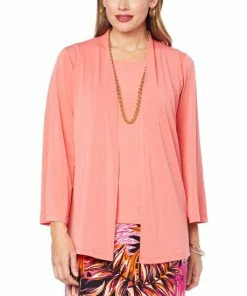 Wholesale 🧨 "As Is" IMAN Global Chic Drapey Knit Open Front Topper 💯