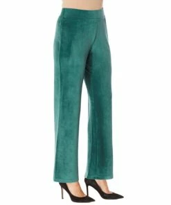 New 😉 "As Is" IMAN Global Chic Velour Wide-Leg Pull-On Pant ❤️
