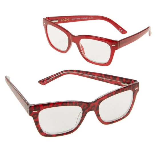 Top 10 ⭐ "As Is" IMAN Global Chic 2-pack Square Leopard Print Readers ⭐