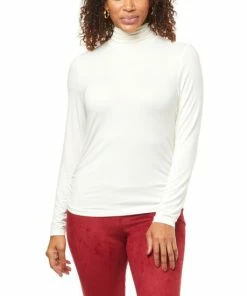 Deals 🔥 IMAN Global Chic Turtleneck With Shirred Sideseams Black ✨