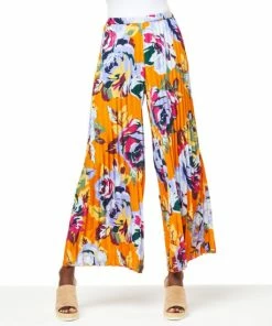 Wholesale 👍 IMAN Global Chic Accordion Pleat Pant Desert Sun Rose 🧨