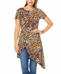 Hot Sale 🎁 IMAN Global Chic Twist-Front Drama Top White 🎉