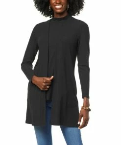 Best reviews of 👏 IMAN Comfy Chic Open-Front Ribbed Knit Cardigan Moonlit Ocean 🔥