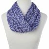 Discount ✨ IMAN Global Chic Leopard Print Infinity Scarf Navy ✨