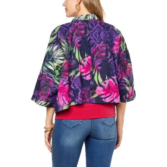 Cheapest ⭐ IMAN Global Chic Dolman Topper Orange Zest 😀 - Image 3